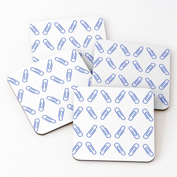 Item preview, U pin Blue Paper clip patterns  designed and sold by UniqueDesignHub.