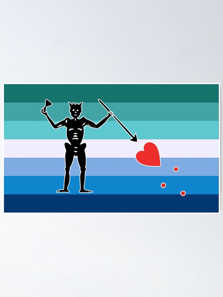 Gay Pride Blackbeard Poster For Sale By Beccapaintmore Redbubble