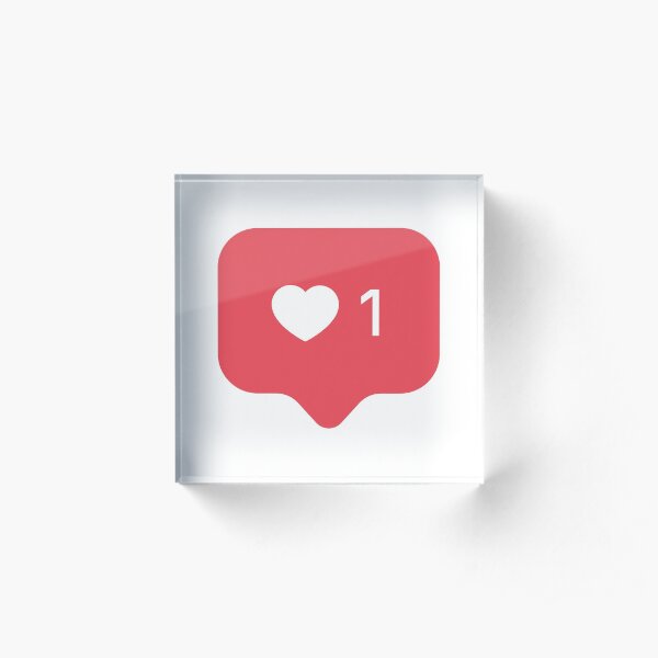 Instagram Like Acrylic Block