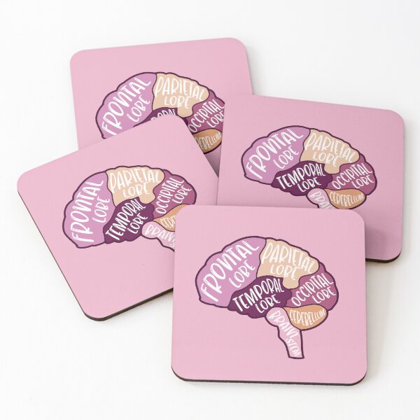 Item preview, Anatomical brain - purple and orange colors designed and sold by Preslava Genova.