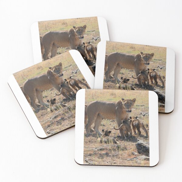 Item preview, Lioness with playful cubs at her feet designed and sold by Jaffs.