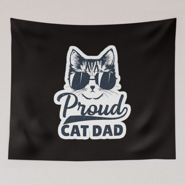 Item preview, Funny Cat Dad Quotes - Proud Cat Dad designed and sold by Viktor Kabbach.