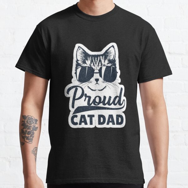 proud cat dad t shirt