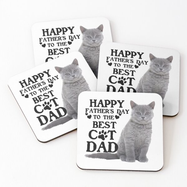 Item preview, Funny Cat Dad Quotes - Happy Father's Day To The Best Cat Dad designed and sold by Viktor Kabbach.