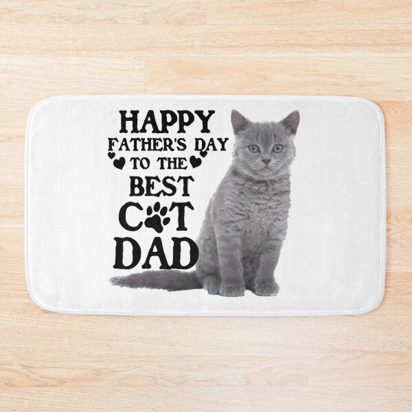 Item preview, Funny Cat Dad Quotes - Happy Father's Day To The Best Cat Dad designed and sold by Viktor Kabbach.