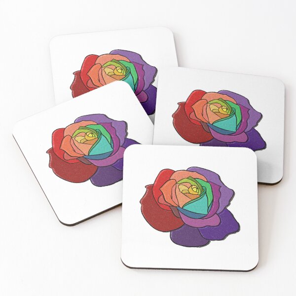 Item preview, Rainbow LGBTQ+ Cute Rose Subtle Pride Merch designed and sold by Danii Allen.
