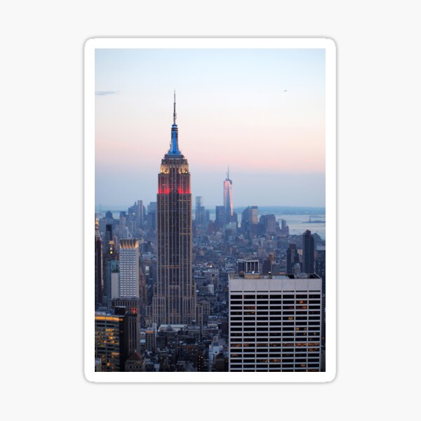 Lower Manhattan Sunset Sticker