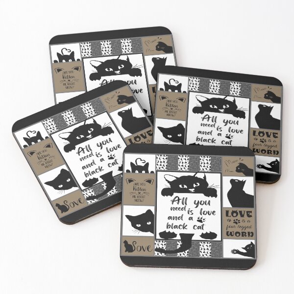 Item preview, All You Need Is Love And A Black Cat designed and sold by HelgaSchwarz.