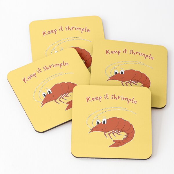 Item preview, Keep It Shrimple. Funny Shrimp For Sea Food Lovers designed and sold by Rebel-Design.
