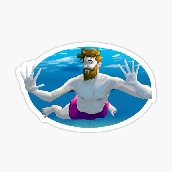 let's swim Sticker