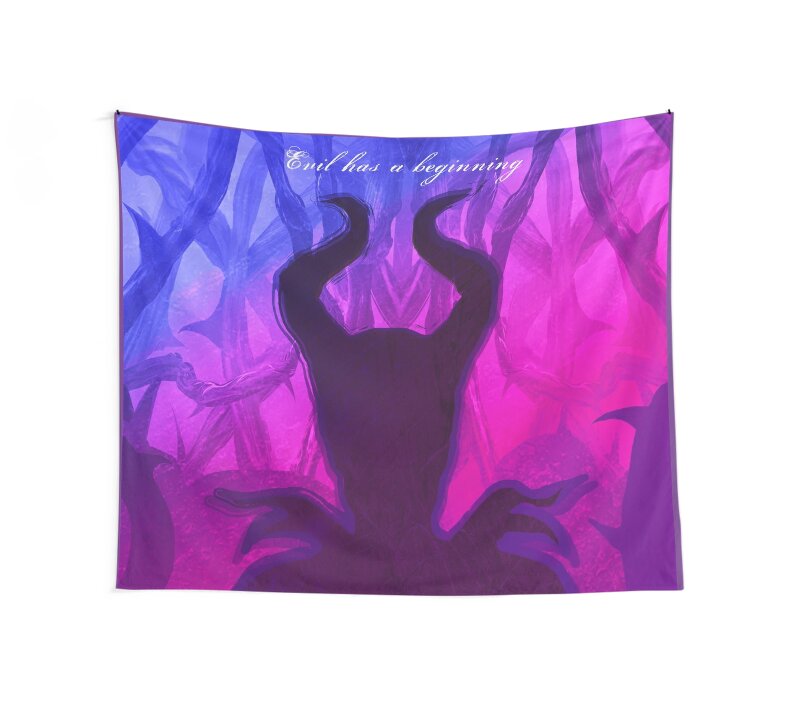 Maleficent Wall Tapestries By Scardesign11 Redbubble