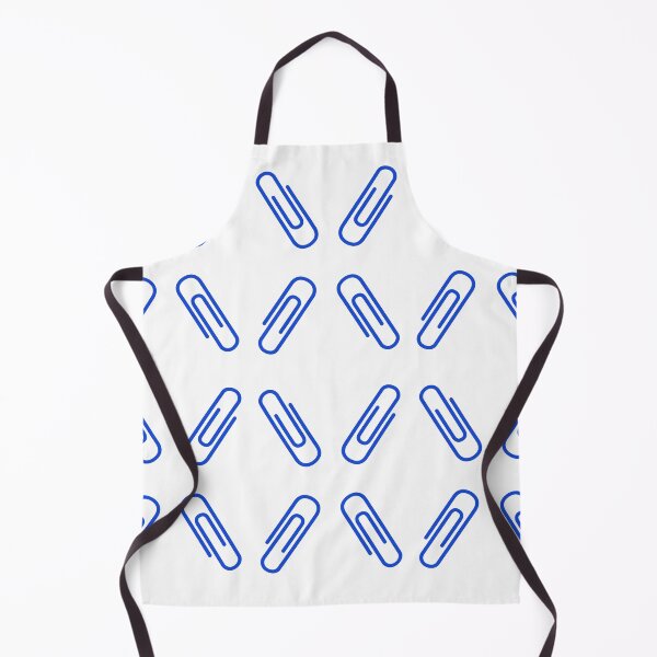 Item preview, U pin Blue Paper clip patterns designed and sold by UniqueDesignHub.