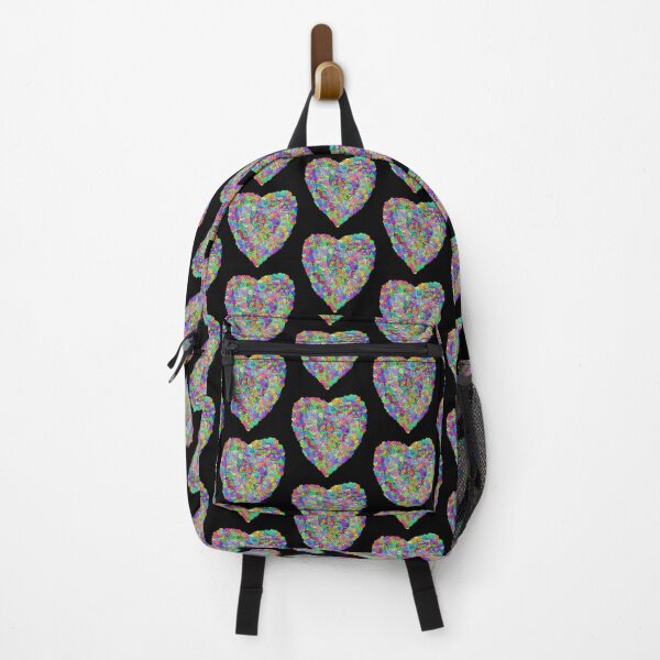 Item preview, Fluffy Rainbow Textured Heart designed and sold by Deborah Camp.