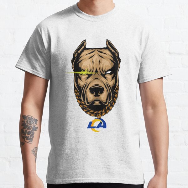 los angeles rams super dog-Recovered T-Shirt Sticker for Sale by desPstore