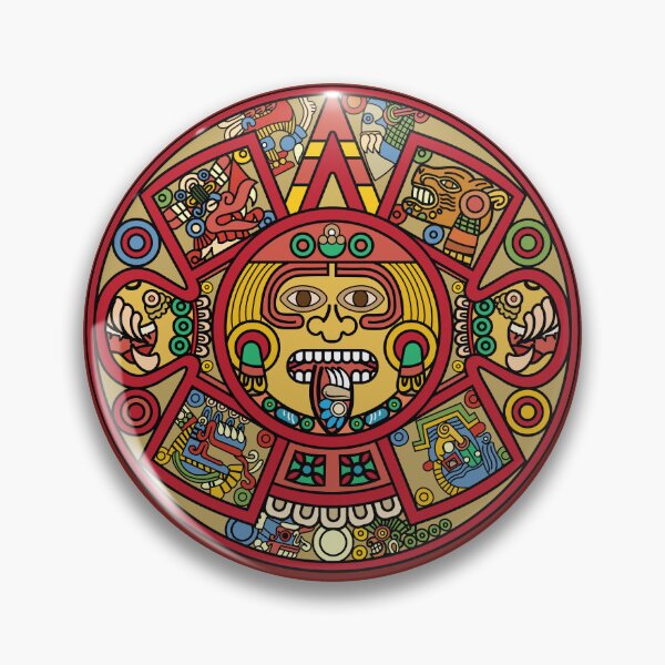 Item preview, The Aztec Sun Stone designed and sold by archaeologyart.