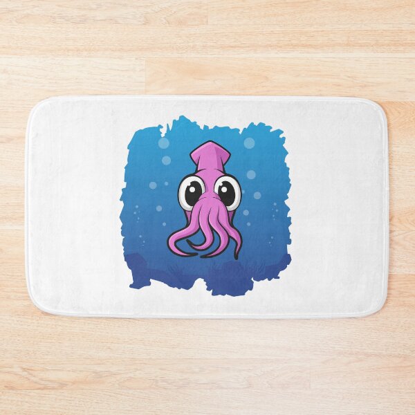 Item preview, Cute Pink Squid In The Sea | White designed and sold by Teenker.