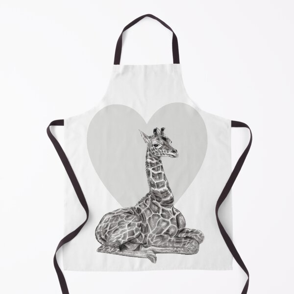 Item preview, Lying giraffe - heart background version designed and sold by SylvieG18.