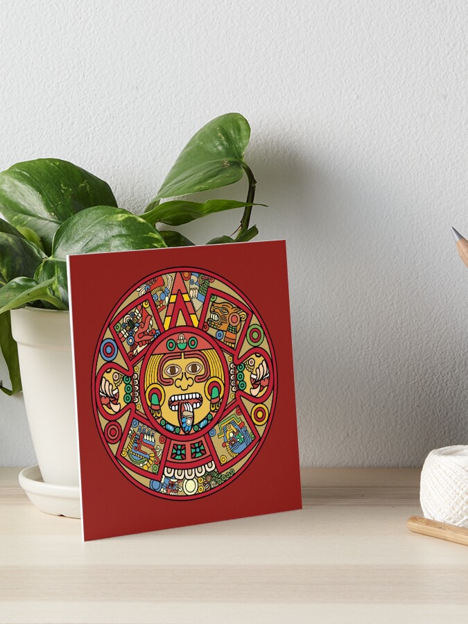 Vintage Aztec Sun store Stone Calendar