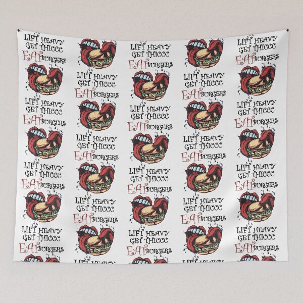 Item preview, Eat burgers lift heavy get thiccc t Sleeveless Top designed and sold by OnJaysWingss.