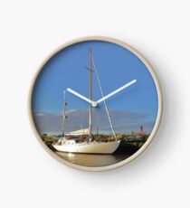 Sunlit Sailboat Clock