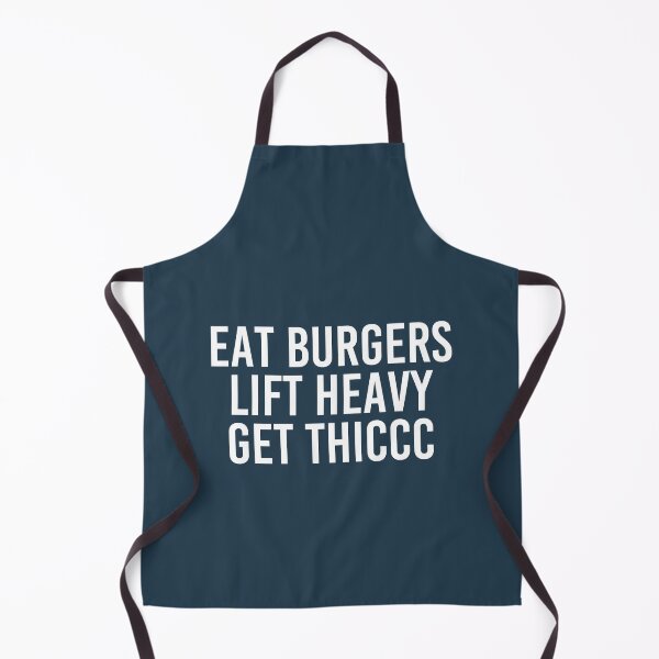 Item preview, Eat Burgers Lift Heavy Get Thick, Funny Men Women Gym Gift  designed and sold by OnJaysWingss.