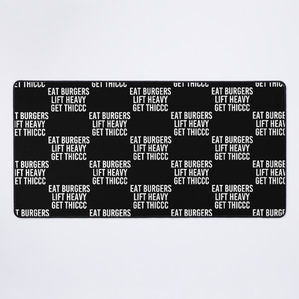Item preview, Eat Burgers Lift Heavy Get Thick, Funny Men Women Gym Gift  designed and sold by OnJaysWingss.