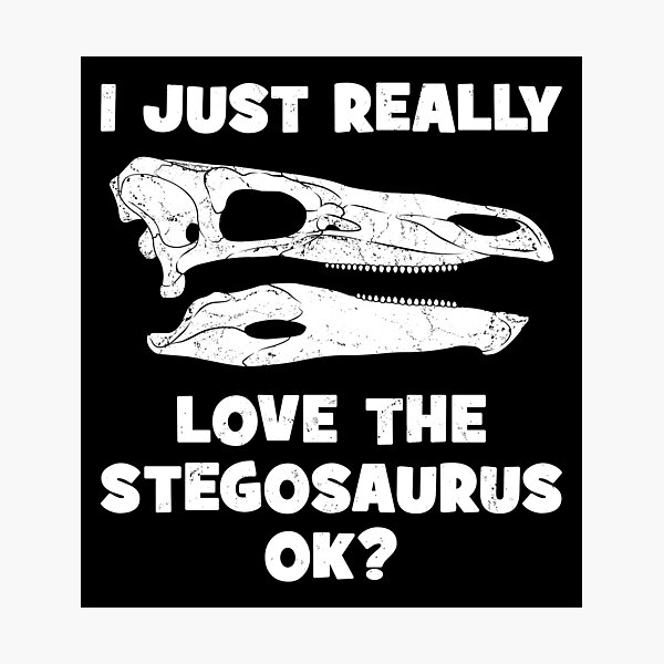 Artikel-Vorschau von Stegosaurus Fossil , designt und verkauft von NicGrayGraphic.