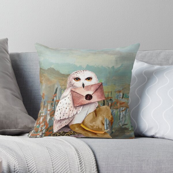 Harry Owl Watercolor Painting by Geek Street Tees Spiral Notebook for Sale  by GeekStreetTees