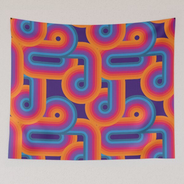 Item preview, Purple Gradient Retro Stripes designed and sold by zeljkica.