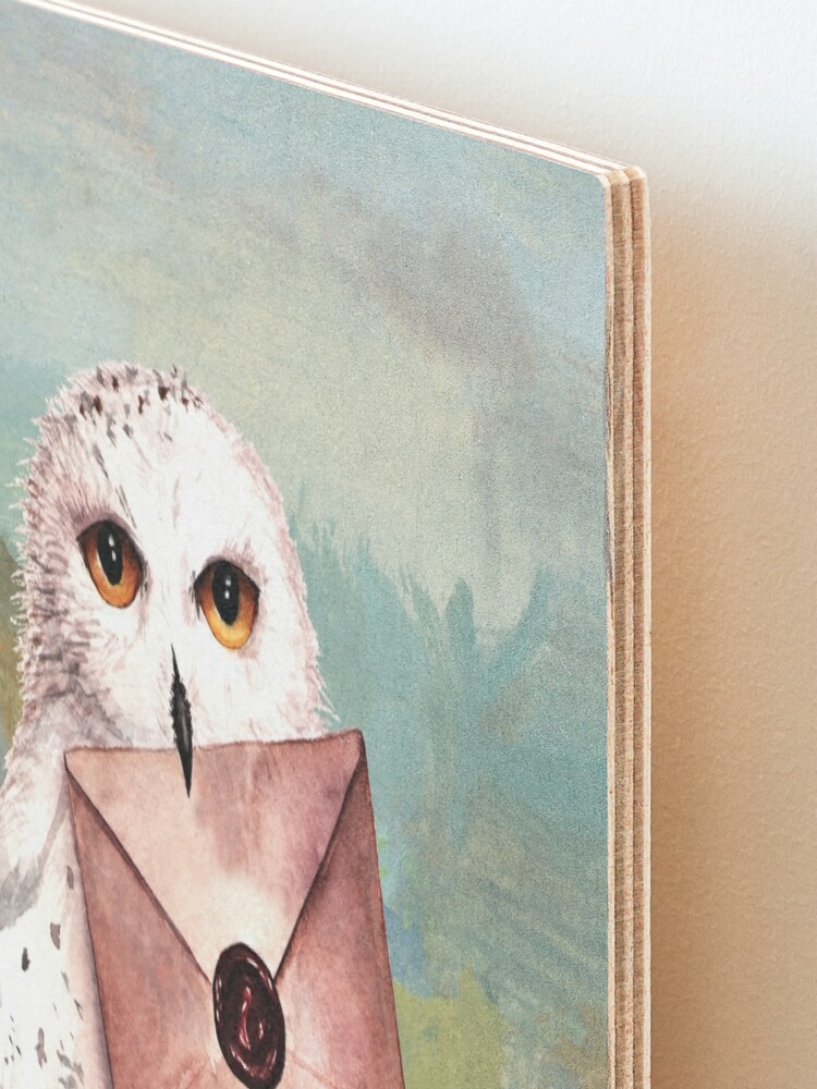Harry Owl Watercolor Painting by Geek Street Tees Spiral Notebook for Sale  by GeekStreetTees