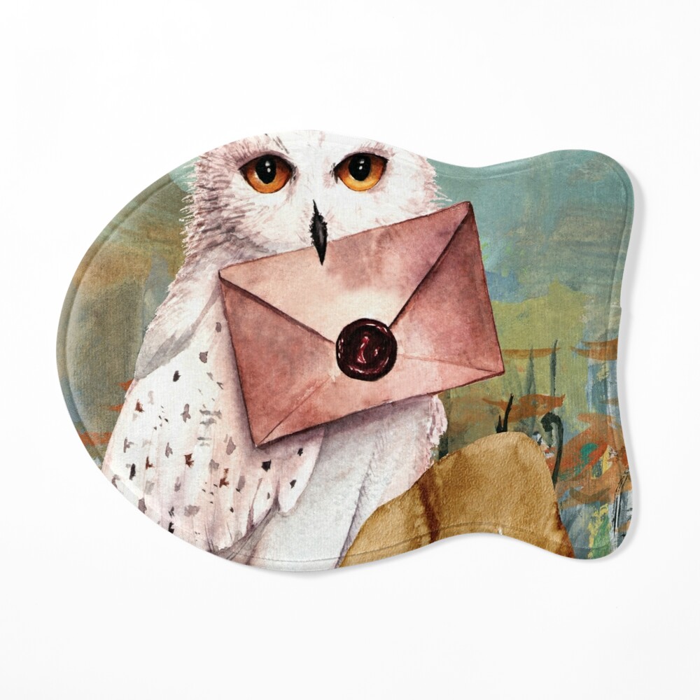 Harry Owl Watercolor Painting by Geek Street Tees Spiral Notebook for Sale  by GeekStreetTees