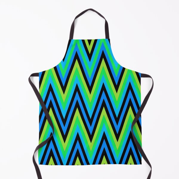 Item preview, Chevron Design In Blue Green Yellow Zigzags designed and sold by taiche.