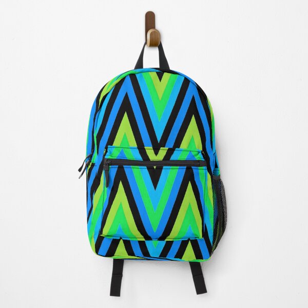 Item preview, Chevron Design In Blue Green Yellow Zigzags designed and sold by taiche.