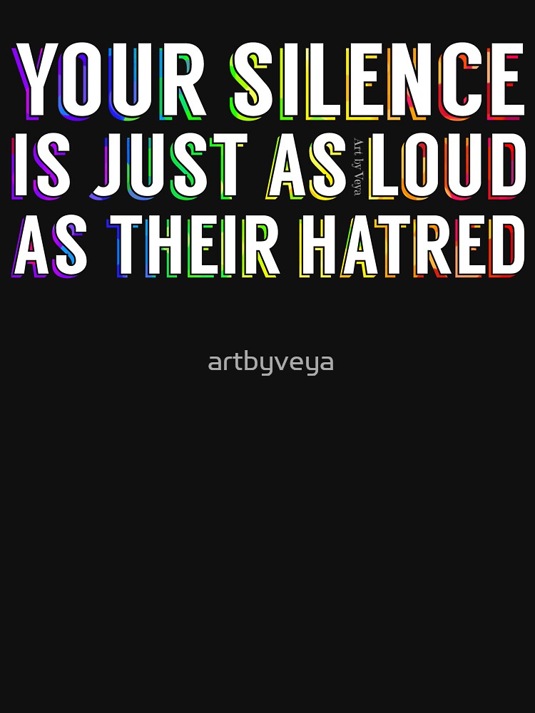Thumbnail 3 of 3, Racerback Tank Top, Loud silence  designed and sold by artbyveya.