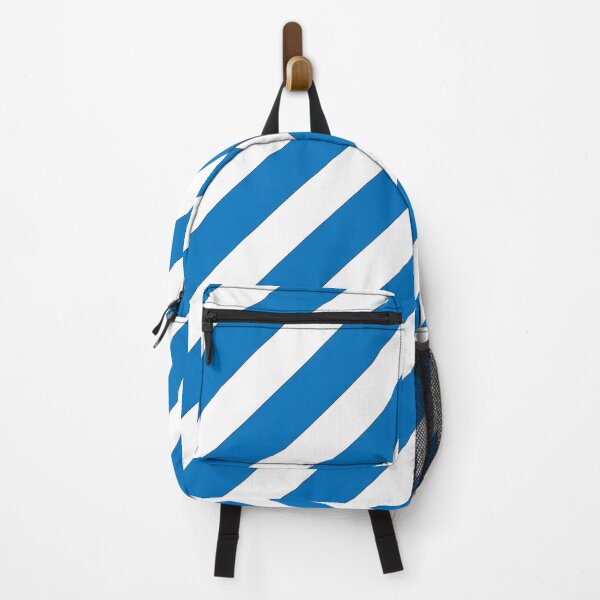 Blue Stripes Tilted Backpack