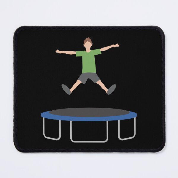 Item preview, Boy jumping on trampoline designed and sold by Pixelish.
