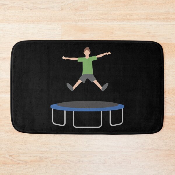 Item preview, Boy jumping on trampoline designed and sold by Pixelish.