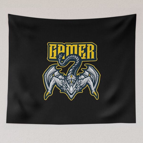 Item preview, Gamer with Aggressive Dragon designed and sold by PRIVARSHU.