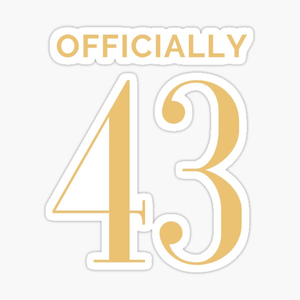 Officially 43 Sticker For Sale By Emiliaart09 Redbubble 3267