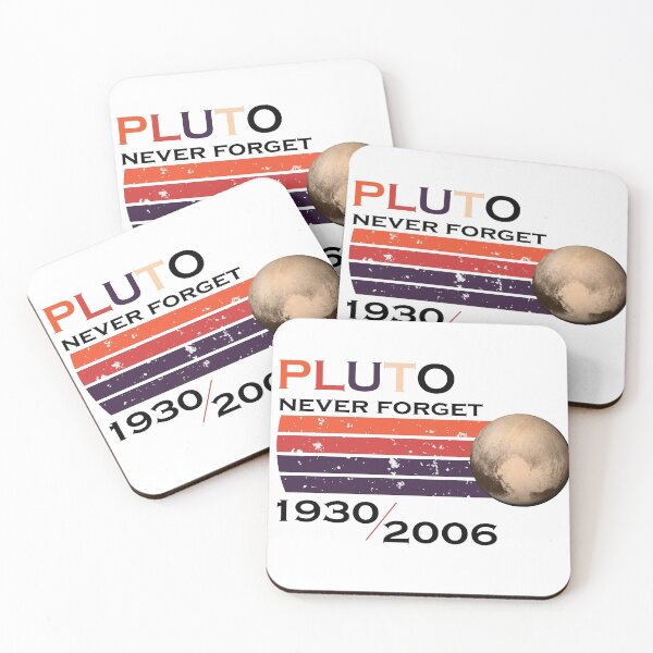 Item preview, Never Forget Pluto Retro Style Funny Space Science designed and sold by iphotograph4.