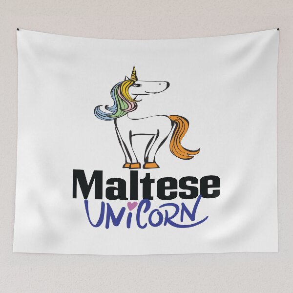 Item preview, Maltese Unicorn Cartoon designed and sold by FiveNiches.