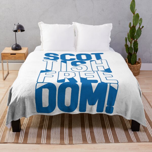 Item preview, SCOTTISH FREEDOM!, Scottish Independence Saltire Flag Text Slogan designed and sold by MacPean.