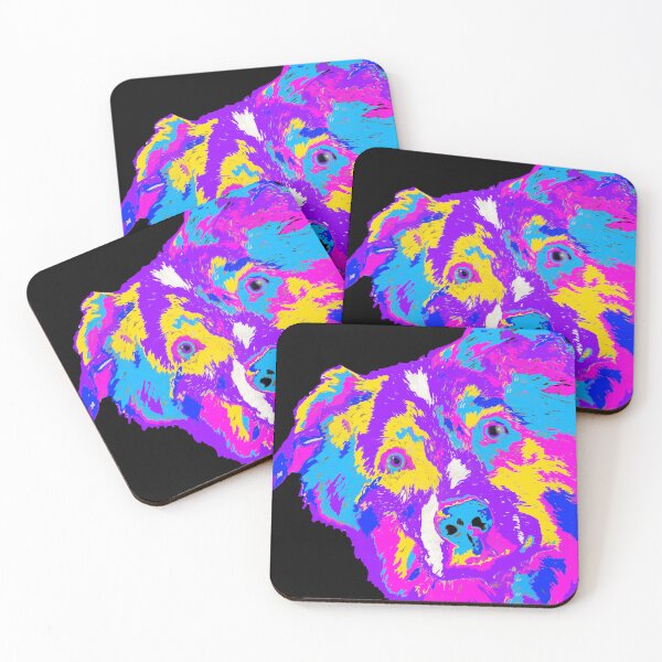 Item preview, Australian Shepherd Pop Art designed and sold by MamaSweetea.