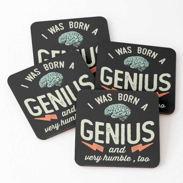 Item preview, Funny and Sarcastic Born a Genius designed and sold by wingstar.