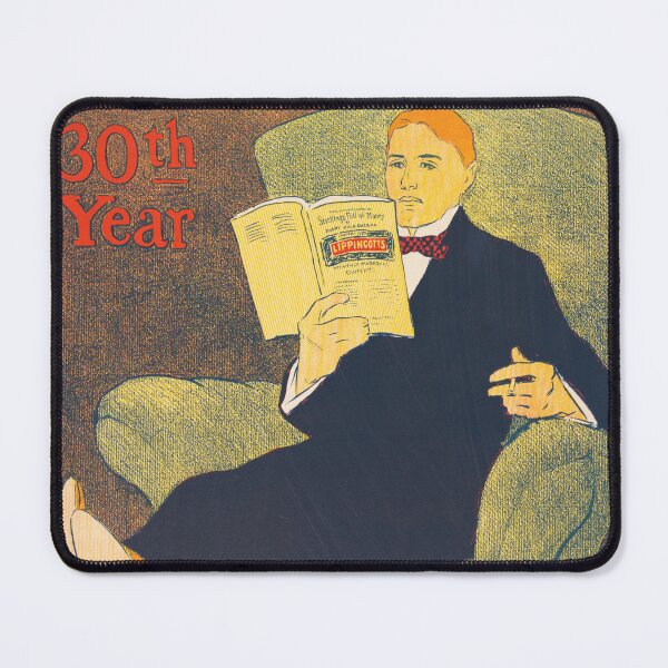 Item preview, 30th Year LIPPINCOTT'S 1896 American Monthly Magazine Cover Poster Art by JJ Gould Jr designed and sold by retroposters.
