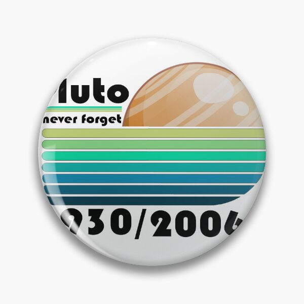 Item preview, Never Forget Pluto Retro Style Funny Space Science designed and sold by iphotograph4.