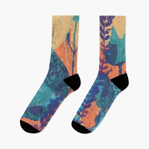 Item preview, Forest orange and blue designed and sold by Alessandro Remo Mazzoni Remotextiles.