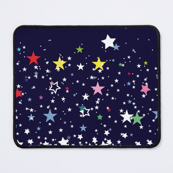 Item preview, Colored stars on blue background, seamless horizontal stock vector illustration clip art for web header or cover designed and sold by paolboa.