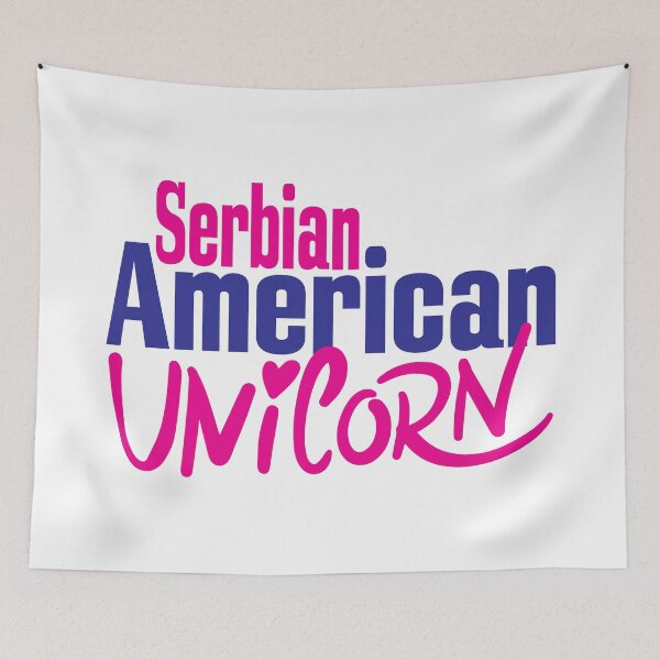 Item preview, Serbian American Unicorn designed and sold by FiveNiches.