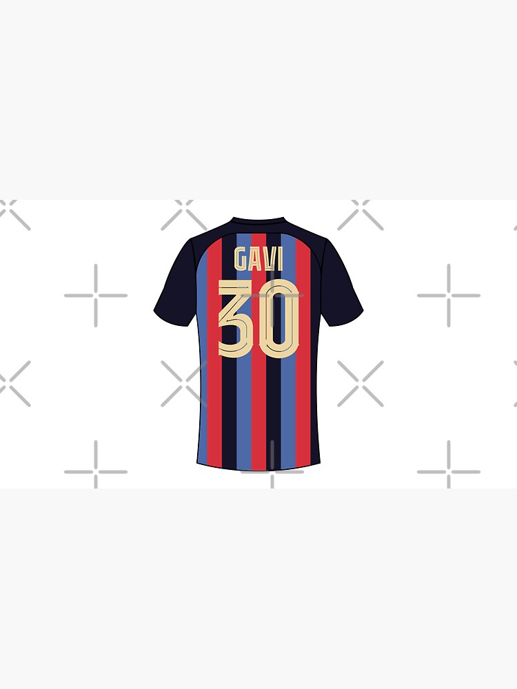 Gavi barcelona football jersey number 30 Poster for Sale by